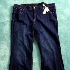 Lane Bryant - Essential Stretch 28 Long Women’s Dark Wash Boot Cut Jeans - NWT
